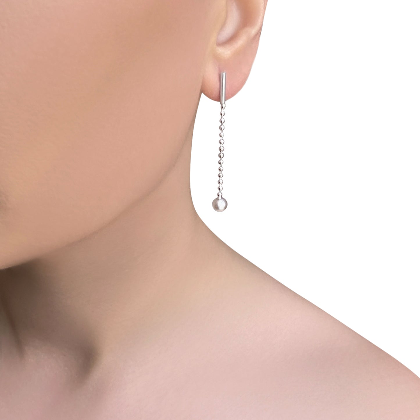 HYBRID BALL CHAIN EARRINGS