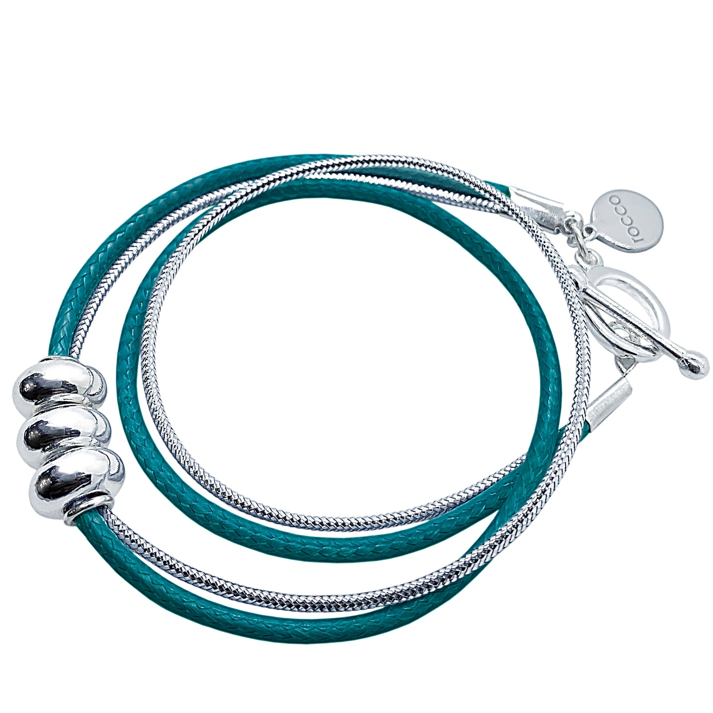 TEAL WRAP BRACELET