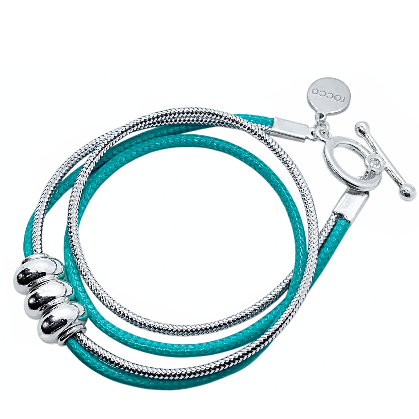 TEAL WRAP BRACELET